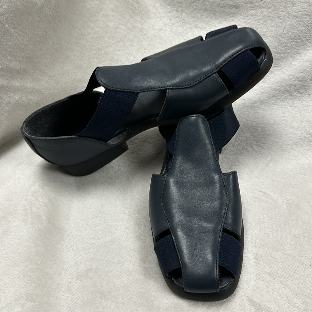 VINTAGE | CABIN CREEK | NAVY BLUE | LEATHER SANDAL, 8M